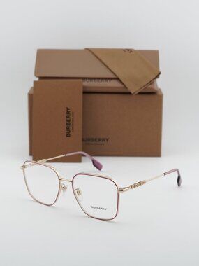 Burberry BE1382D 1357 Square Eyeglasses 55mm - Gold / Purple